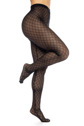 Mapale 1111 Diamond Mesh Strumpfhose Farbe Schwarz